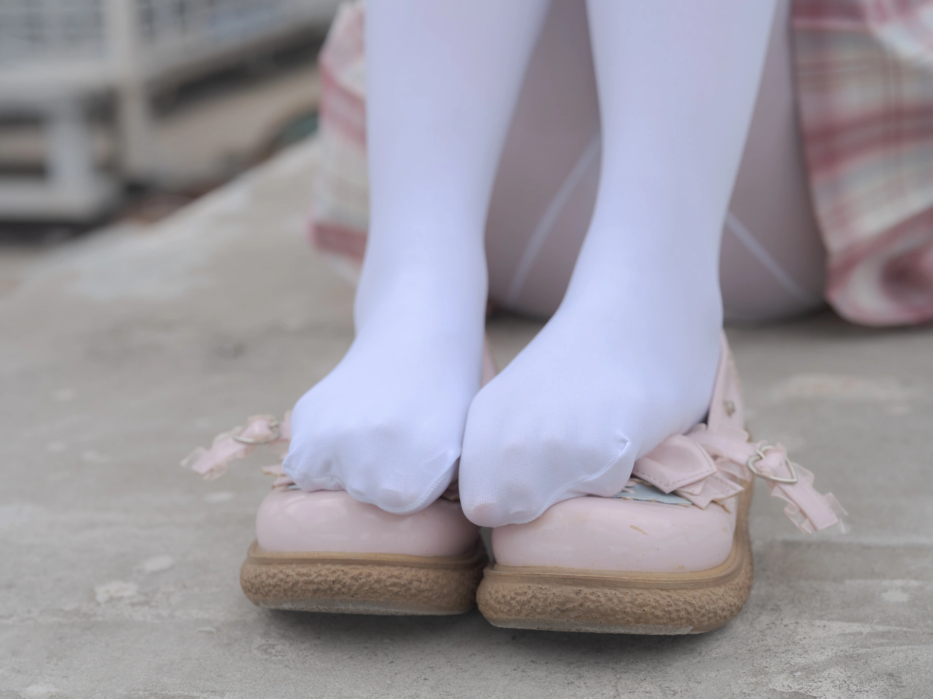 森萝财团写真 – 小圆 试拍 JKJK格子裙插图9